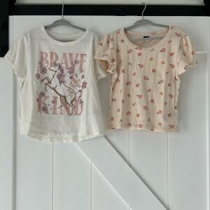 Girls short sleeve top bundle,  size 8